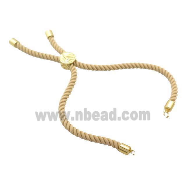 Beige Nylon Bracelet Cord