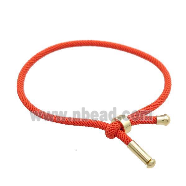 Red Nylon Bracelet Adjustable