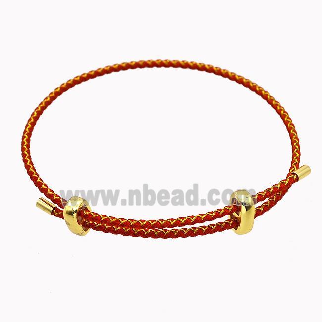 Red Nylon Cord Bradelet Adjustable