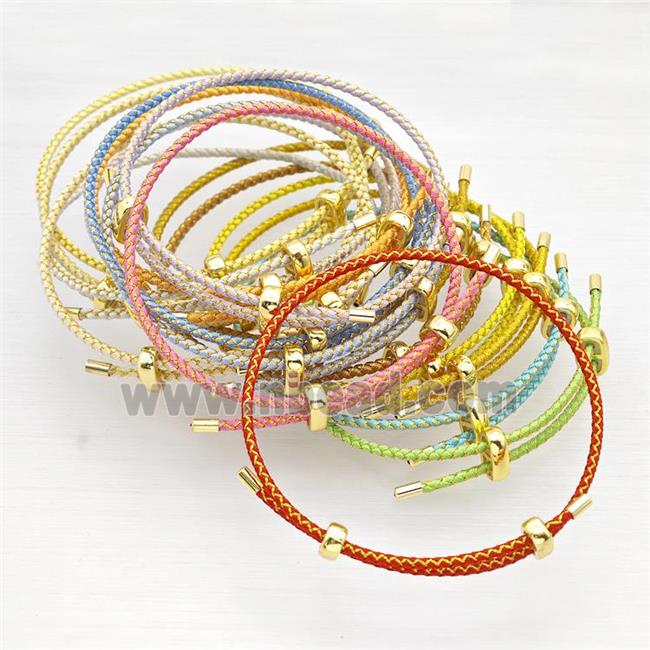 Nylon Cord Bradelet Adjustable Mixed