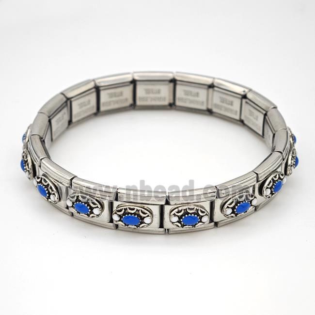 Stainless Steel Module Bracelet Oval