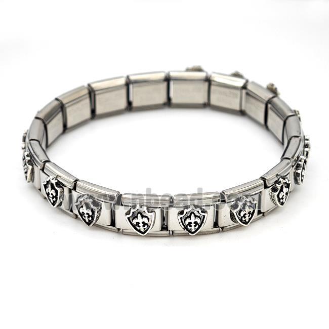 Stainless Steel Module Bracelet Shield