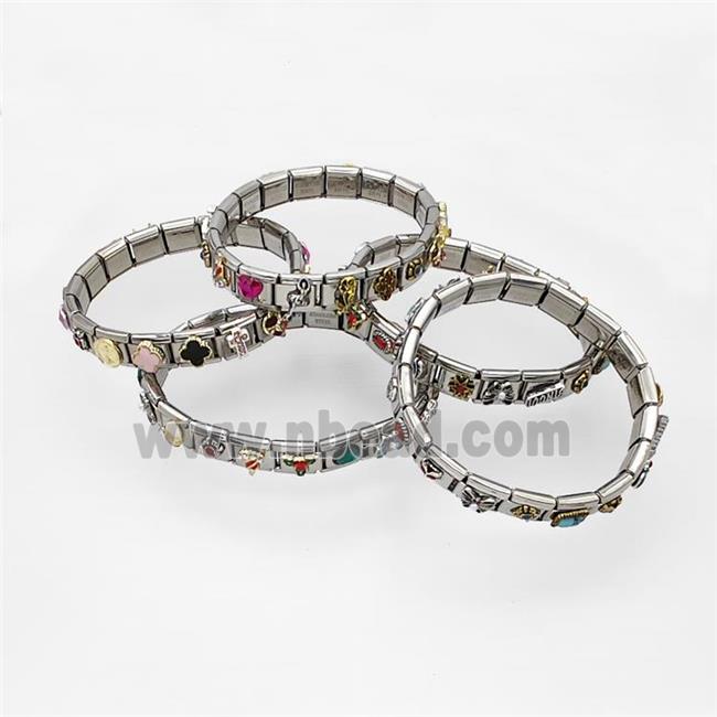 Stainless Steel Module Bracelet Mixed