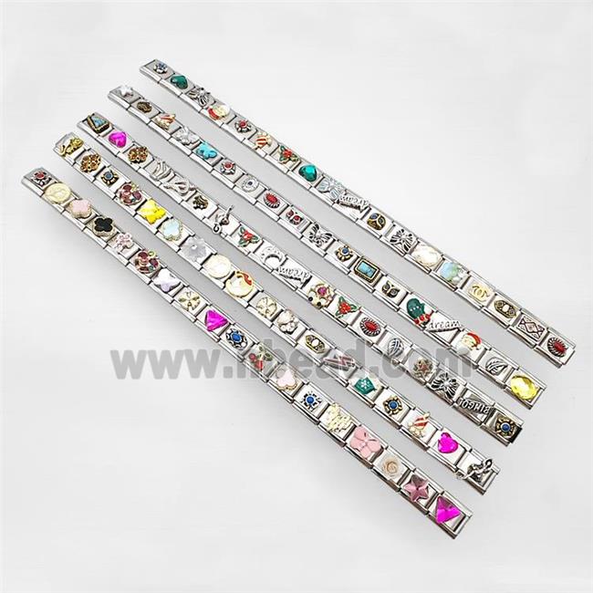 Stainless Steel Module Bracelet Mixed