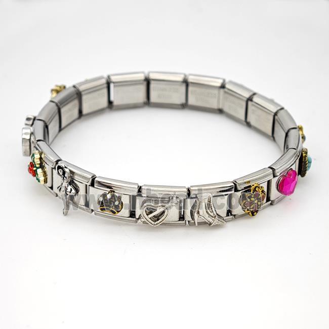 Stainless Steel Module Bracelet Mixed