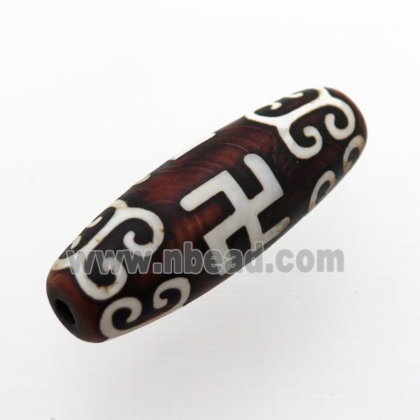 tibetan DZi Agate barrel beads