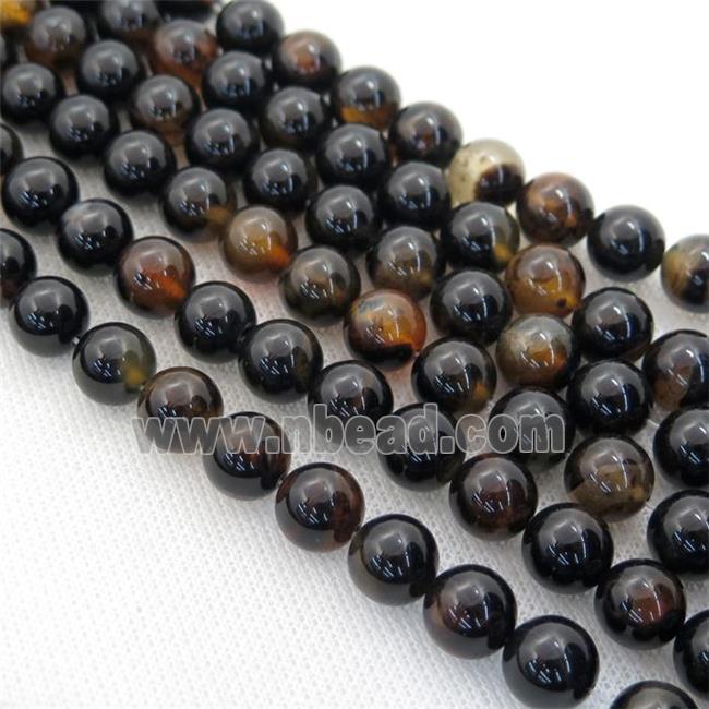 smoky Heihua Agate Beads, round