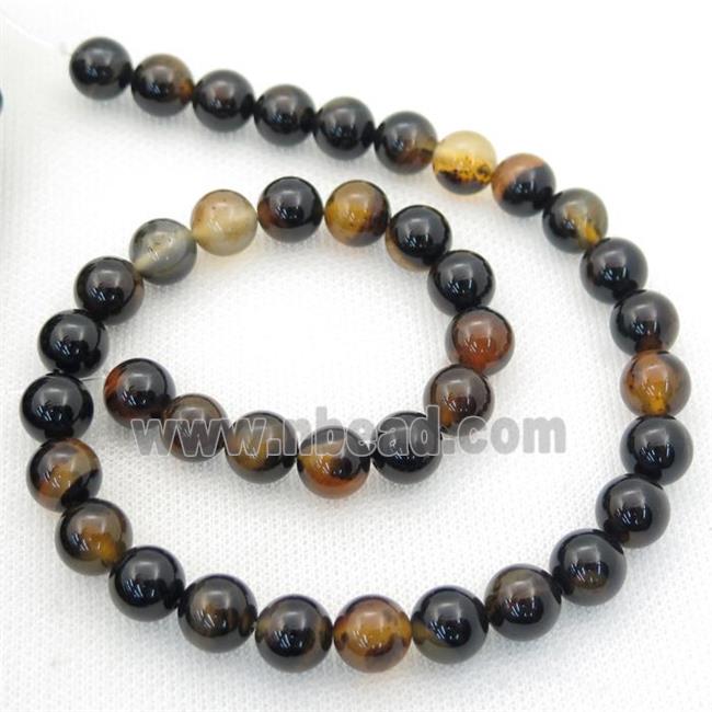 smoky Heihua Agate Beads, round