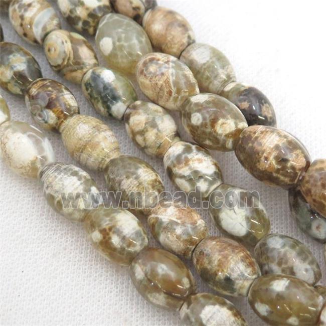 Tibetan Agate rice beads