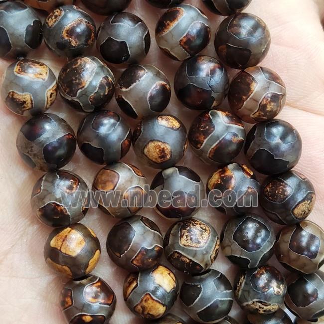 tibetan Agate Beads, round, football