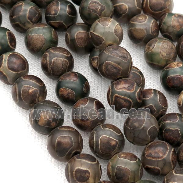 tibetan Agate Beads, round, football