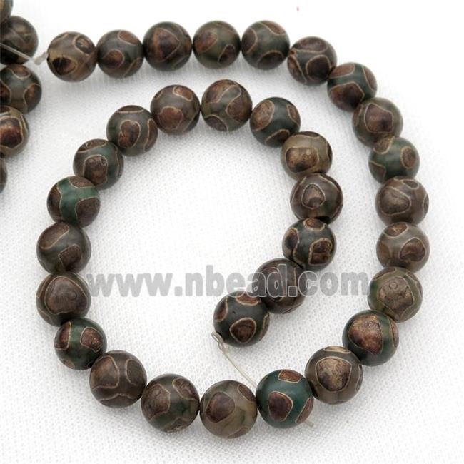 tibetan Agate Beads, round, football