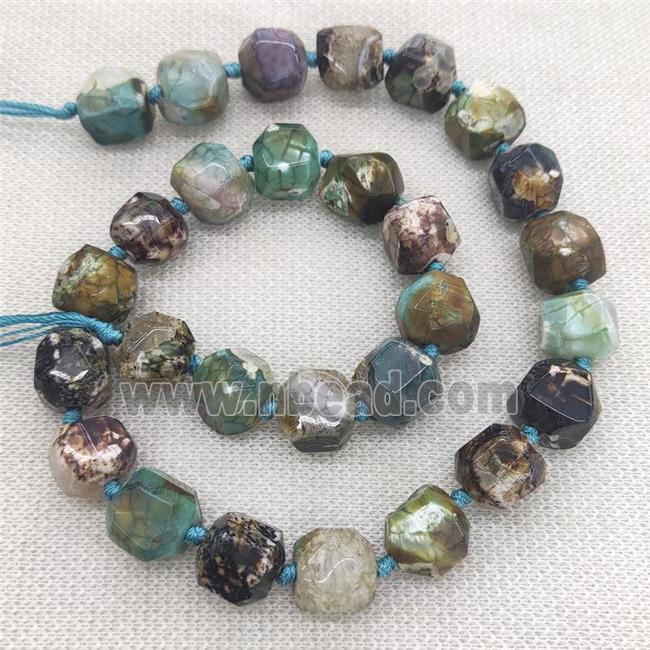 green Ocean Jasper Beads, freeform