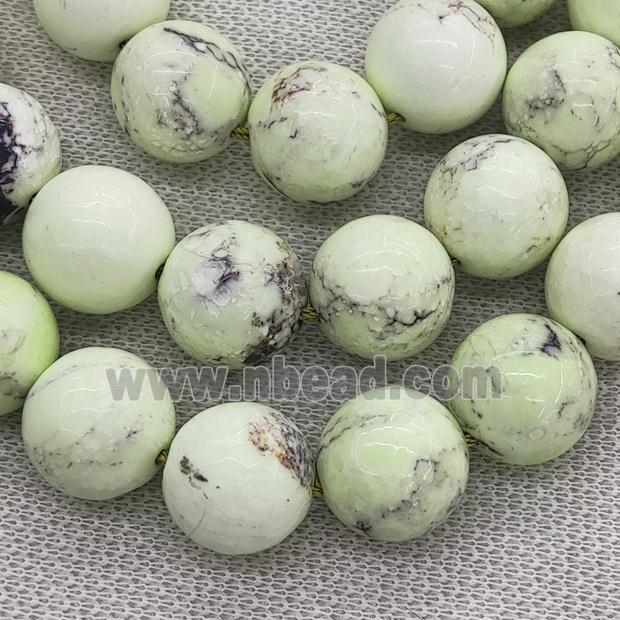 Natural Lemon Jasper Beads Smooth Round