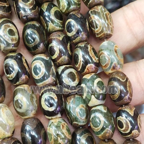 tibetan agate barrel beads, eye