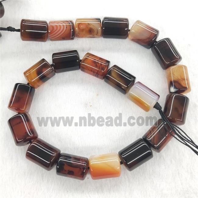 Natural Fancy Agate Column Beads