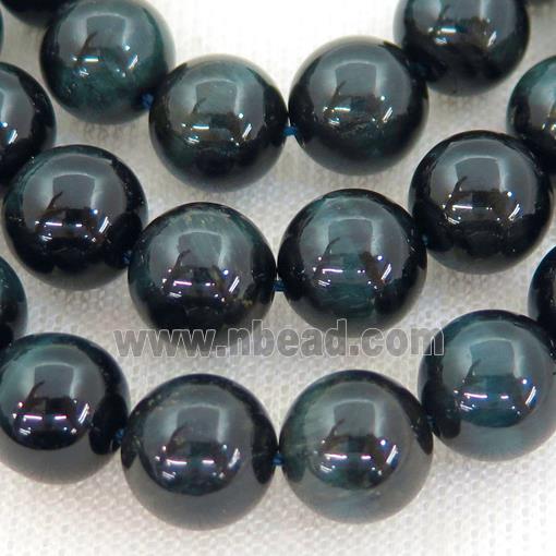 inkblue Tiger eye stone beads, round