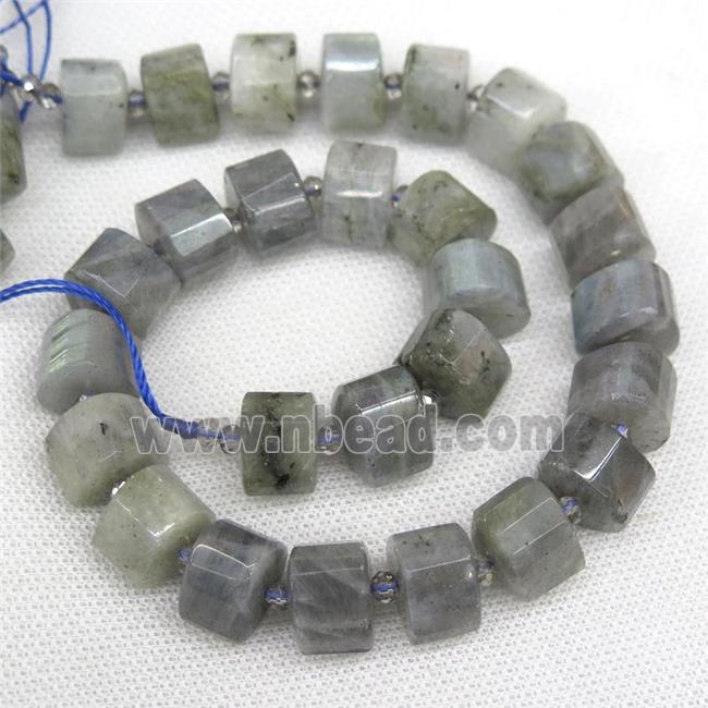 Labradorite triangle beads, faceted