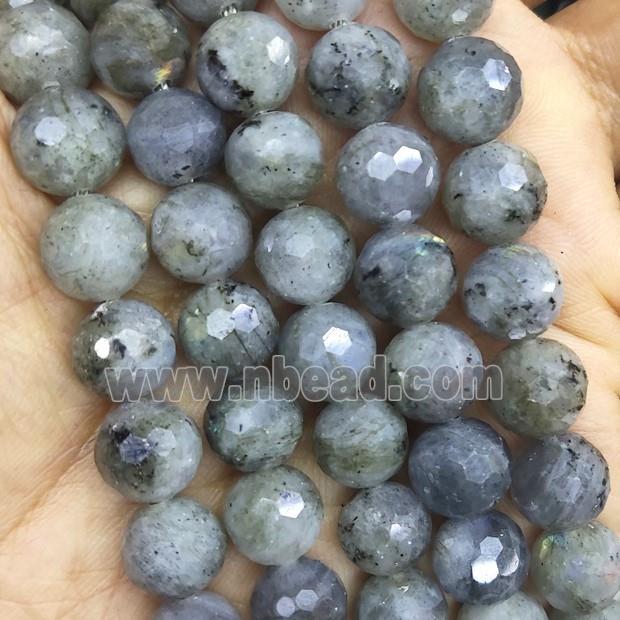 Labradorite beads, faceted round