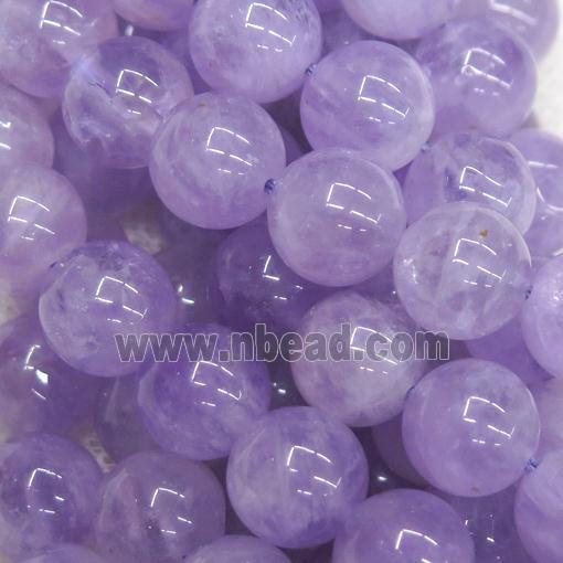 Purple Chalcedony Beads, round