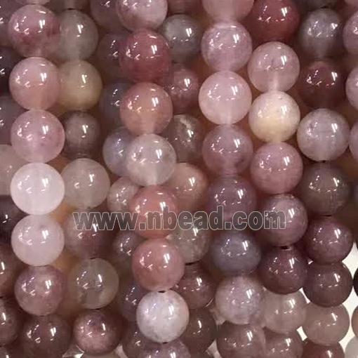 round Strawberry Quartz Beads