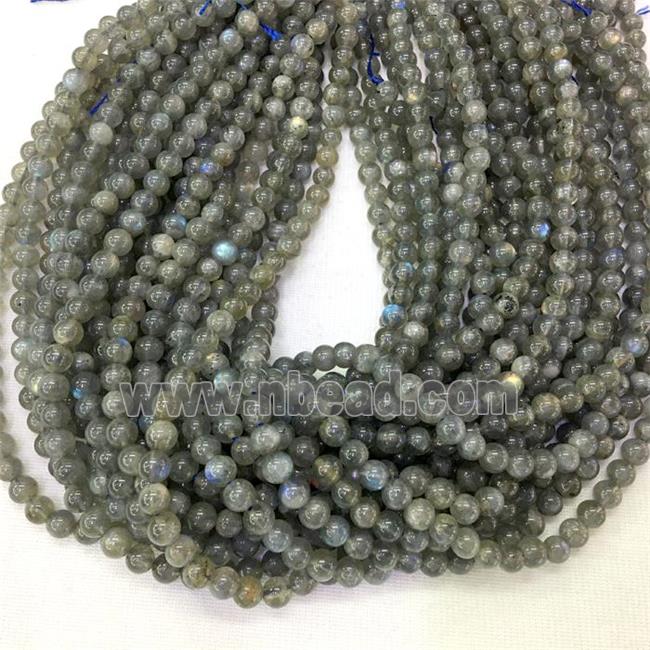 Labradorite bead, AAA Grade, round