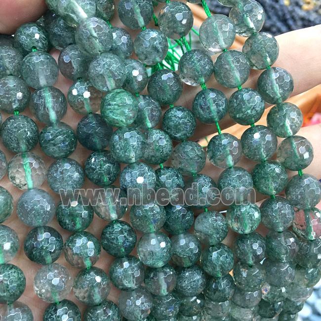 green Quartz beads, round