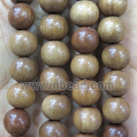 round IronWooden beads, khaki