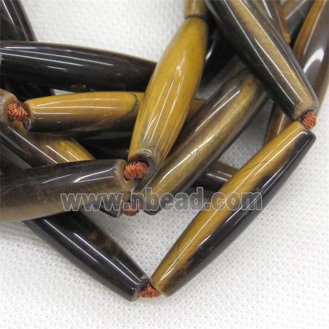 natural Tiger eye stone rice beads