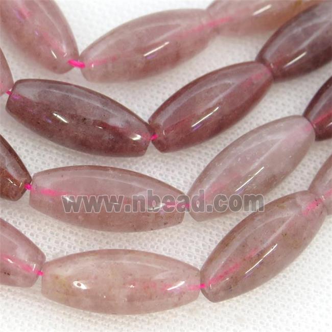 Strawberry Quartz rice beads