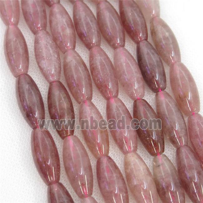 Strawberry Quartz rice beads