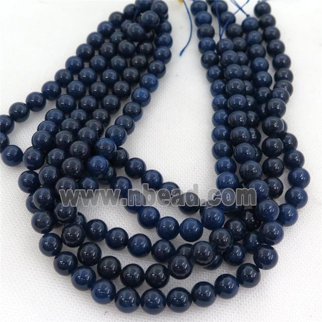 round blue Lapis Beads