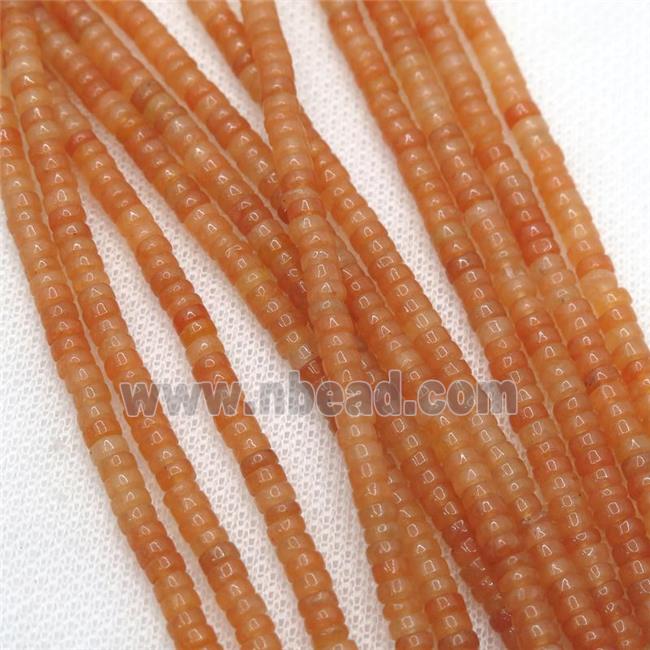 red Aventurine heishi beads