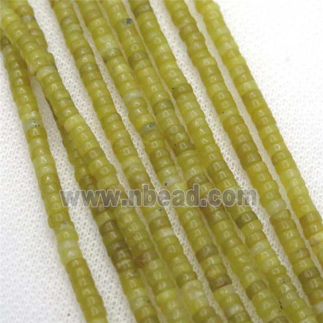 lemon Jade heishi beads