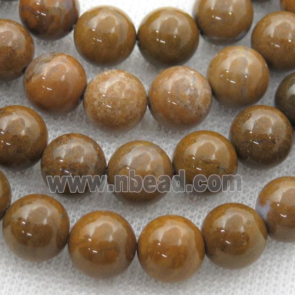 Oak Jasper Beads, round