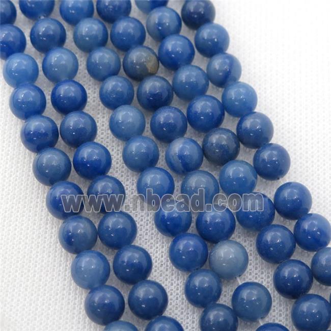 blue Aventurine Beads, A-Grade, round