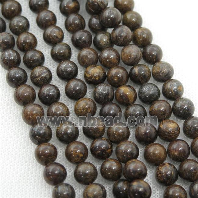 round Bronzite Beads