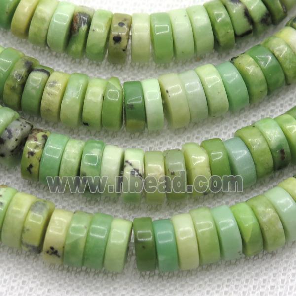 olive Australian Chrysoprase heishi beads