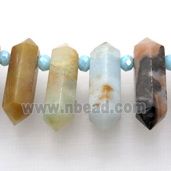 Chinese Amazonite bullet beads