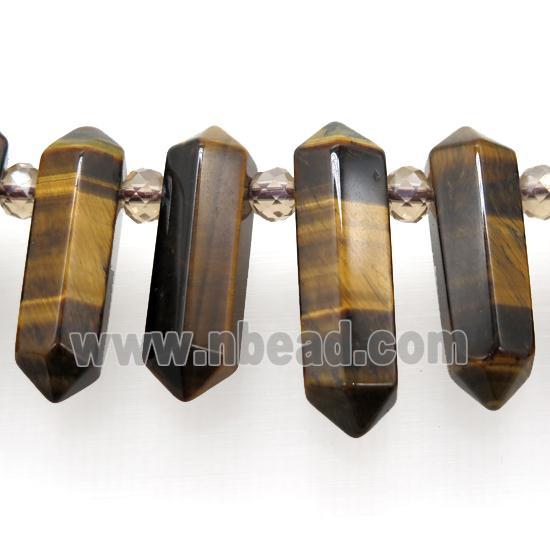 Tiger eye stone bullet beads