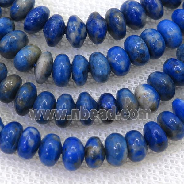 blue Lapis Lazuli rondelle beads