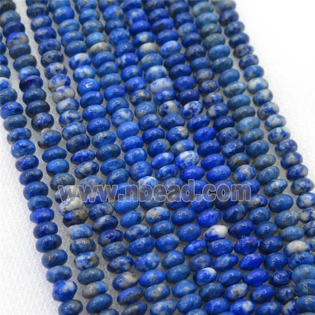 blue Lapis Lazuli rondelle beads