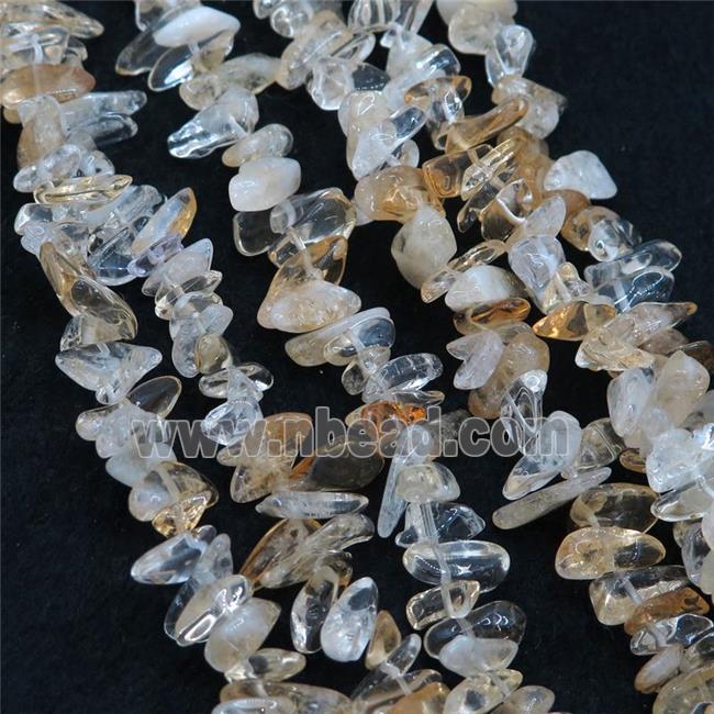 Citrine chip beads