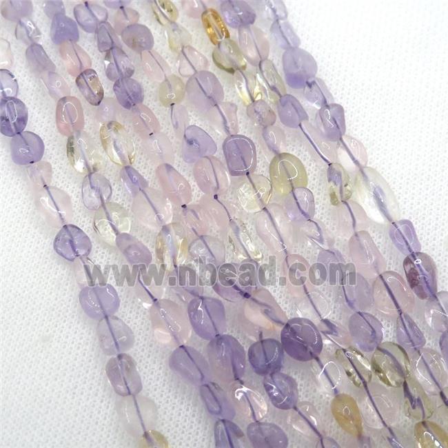 Ametrine chip beads