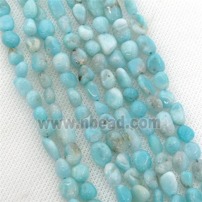 blue Amazonite beads chip