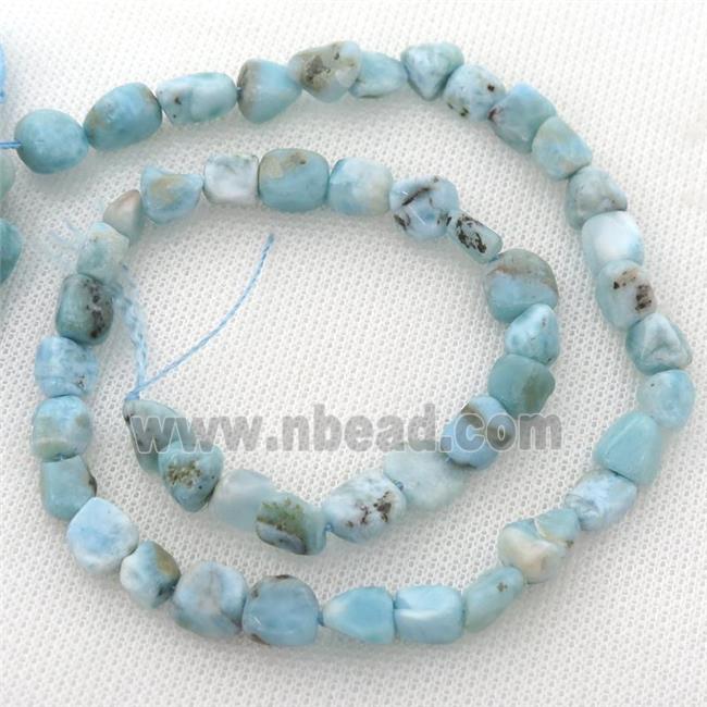 blue Larimar chip beads