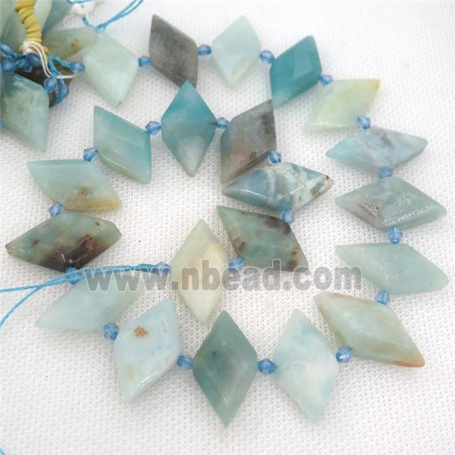 Chinese Amazonite rhombic beads