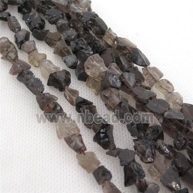 Smoky Quartz chip beads