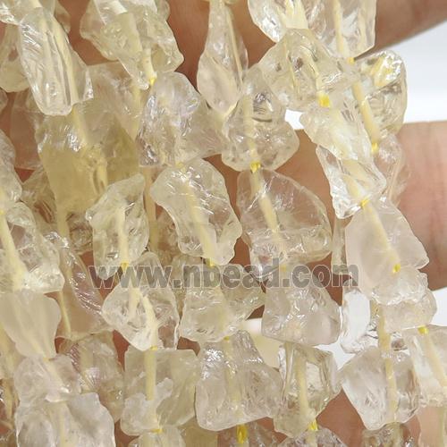 Lemon Quartz chip beads