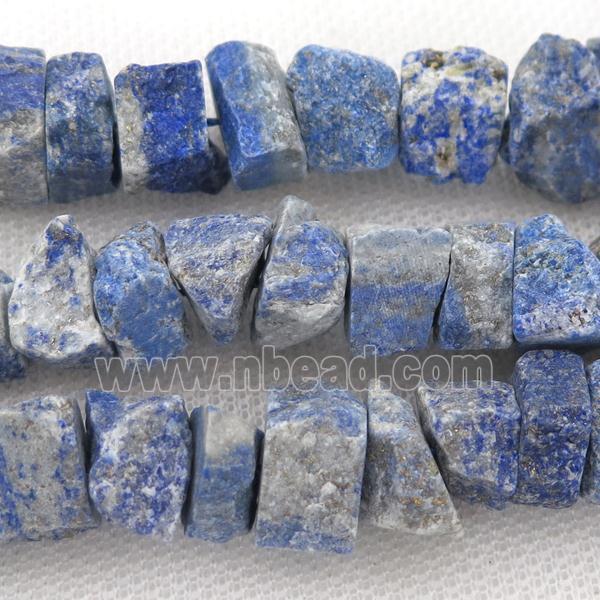 blue Lapis chip beads, freeform